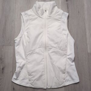 Lululemon Push Your Pace Vest White Women Sz 10 LW4BZGS Lululemon Push Your Pace